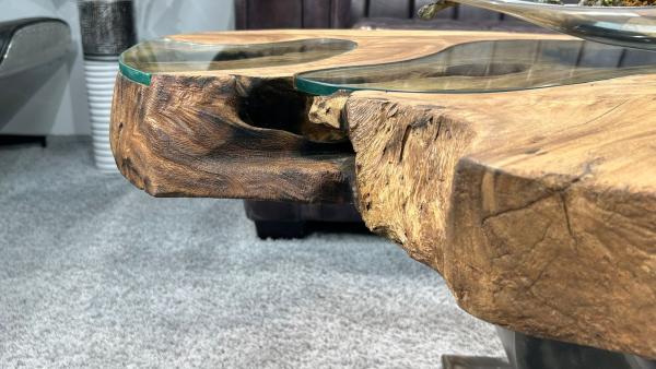 Schöner Baumstamm Couchtisch