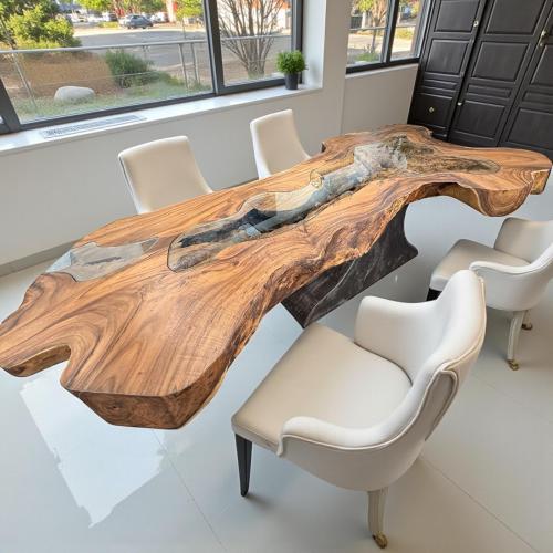 Baumstammtisch Designtisch Kunstwerk Unikat