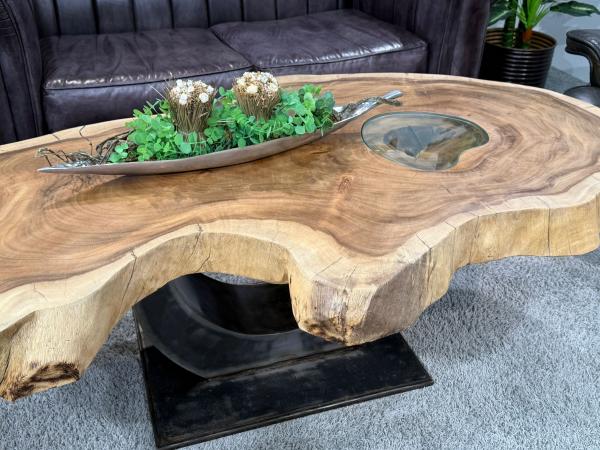 Designtisch Baumstamm Couchtisch