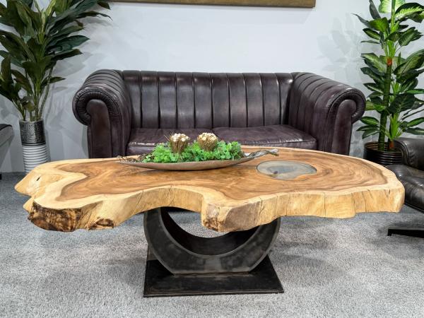 Designtisch Baumstamm Couchtisch