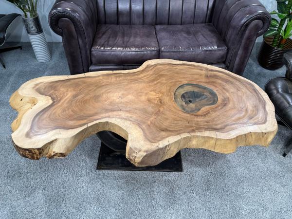 Designtisch Baumstamm Couchtisch