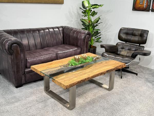 Echtholz Wohnzimmertisch Old Elements 120 x 80 cm