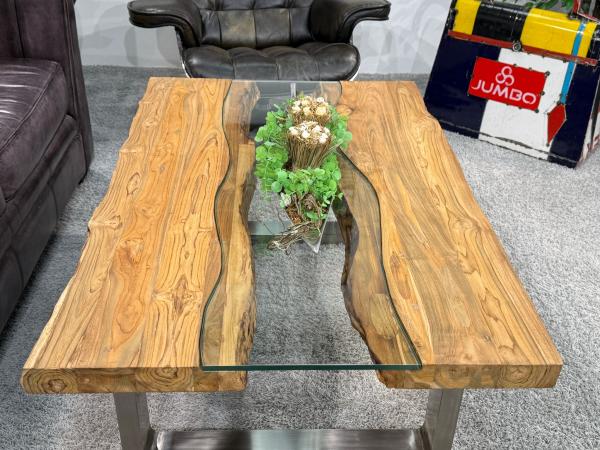 Echtholz Wohnzimmertisch Old Elements 120 x 80 cm