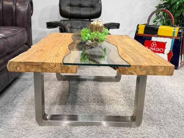 Echtholz Wohnzimmertisch Old Elements 120 x 80 cm