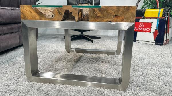 Wohnzimmertisch aus recyceltem Altholz Wild Landscape