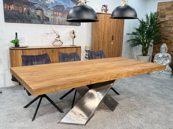 Eckiger Holztisch für das Wohnzimmer 220 cm
