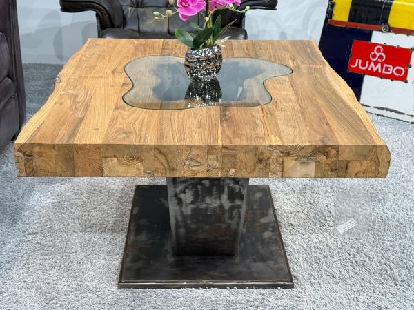 Rechteckiger Couchtisch aus Massivholz Deep Island 100 cm