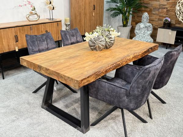 Esstisch aus Massivholz für 6 Personen 180 cm