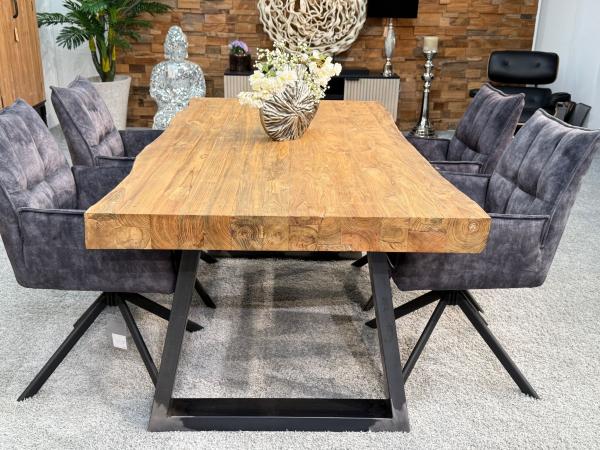 Esstisch aus Massivholz für 6 Personen 180 cm