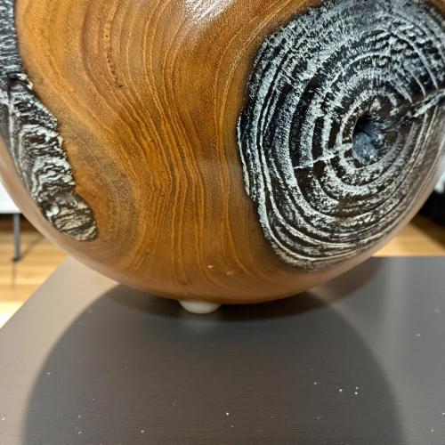 Schale aus Holz Verena Teakholz Handarbeit