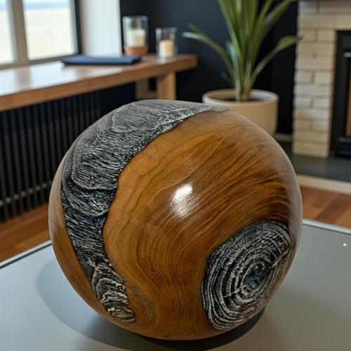 Schale aus Holz Verena Teakholz Handarbeit