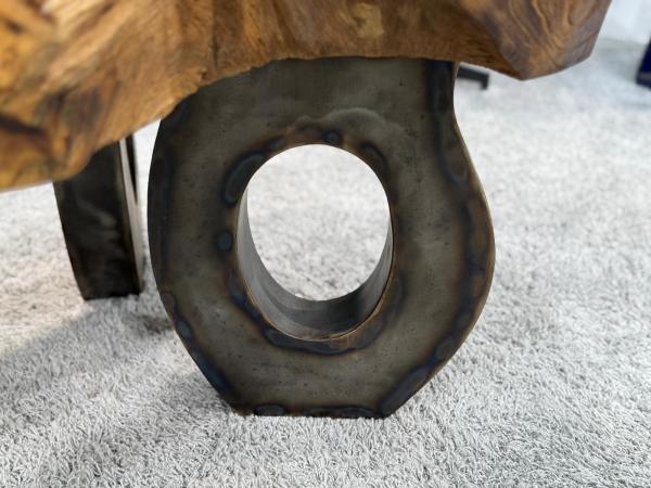 Wohnzimmertisch aus Holz Lakeside Baumscheibentisch
