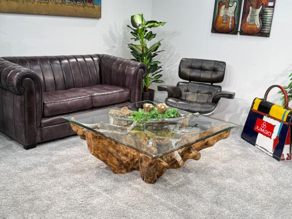 Baumwurzel Couchtisch Root aus Teakholz