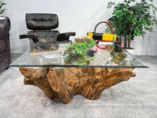 Baumwurzel Couchtisch Root aus Teakholz