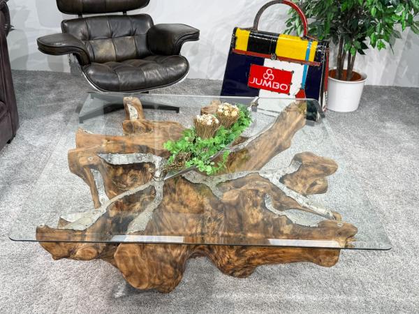 Baumwurzel Couchtisch Root aus Teakholz
