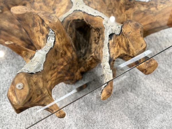 Baumwurzel Couchtisch Root aus Teakholz