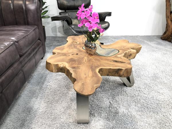 Baumstamm-Wildkante-Teak-Natur-Couchtisch