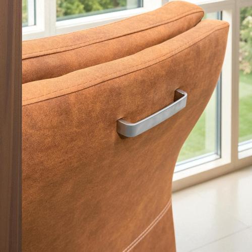 Bequemer Esszimmerstuhl Sessel Granada cognac