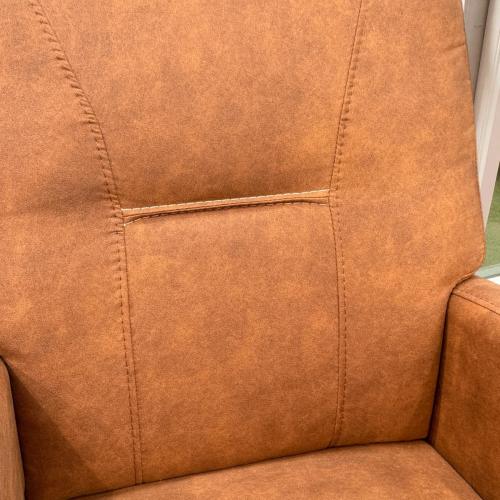 Bequemer Esszimmerstuhl Sessel Granada cognac