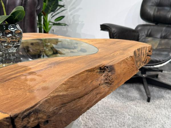 Besonder Couchtisch Expression aus holz Baumscheibe Baumstamm