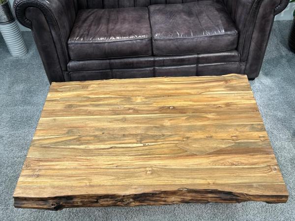 Wohnzimmertisch auf Wunschmaß Deep Island eckig ohne Glas