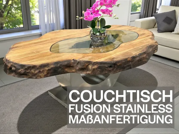 Couchtisch auf Wunschmaß Fusion Stainless