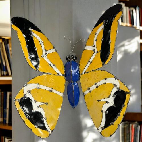 Wanddekoration Schmetterling Metall
