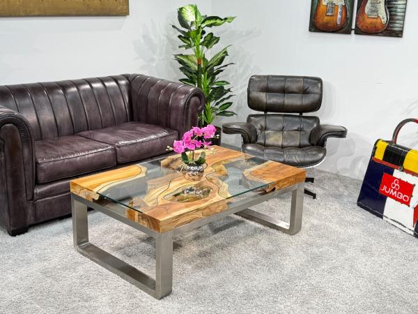 Couchtisch aus Teakholz Natural Landscape