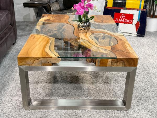 Couchtisch aus Teakholz Natural Landscape