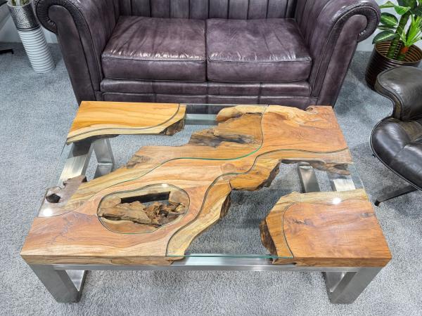 Couchtisch aus Teakholz Natural Landscape