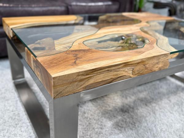 Couchtisch aus Teakholz Natural Landscape