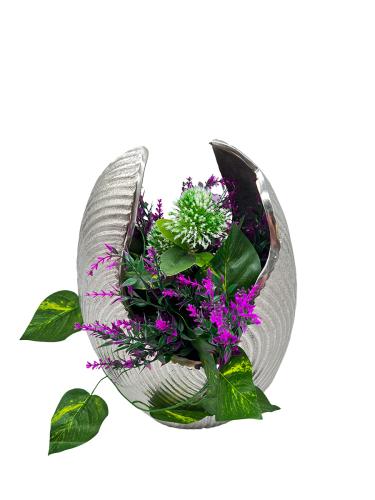 Design Blumenvase aus Nickel