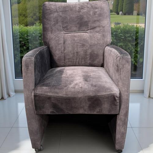 Design Esszimmerstuhl Sessel Granada samt grau