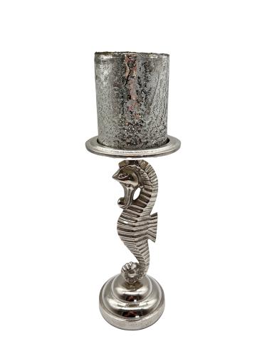 Design Kerzenständer aus Nickel "Seepferdchen"