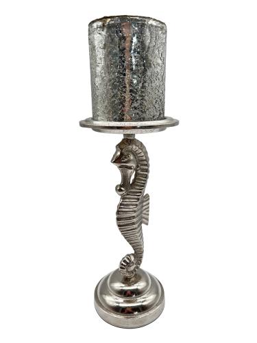 EDesign Kerzenständer aus Nickel "Seepferdchen"