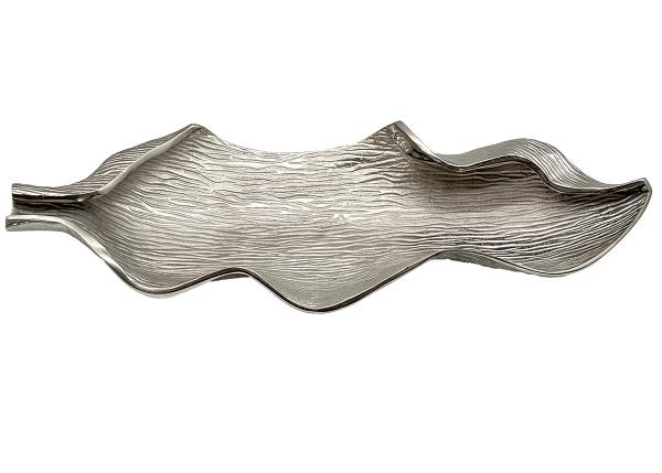 Design Tischschale "Blatt" aus Aluminium