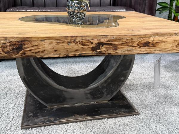 Rechteckiger Couchtisch aus Massivholz Deep Island 100 cm