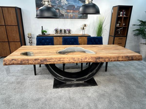 Massivholztisch Deep Island aus Altholz
