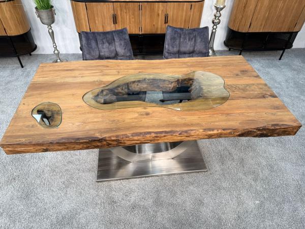 Esstisch aus Massivholz für 6 Personen 180 cm