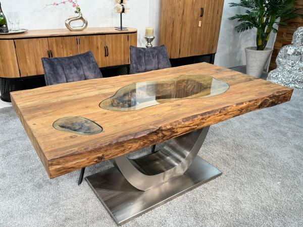 Esstisch aus Massivholz für 6 Personen 180 cm