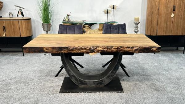 Esstisch für 6 Personen "Deep Island" ca. 180 x 90 x 78 cm aus recyceltem Holz