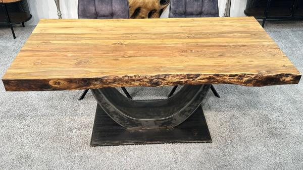 Esstisch für 6 Personen aus recyceltem Holz, rechteckig