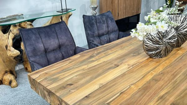 Esstisch aus recyceltem Holz für 6 Personen, 160x90x78 cm