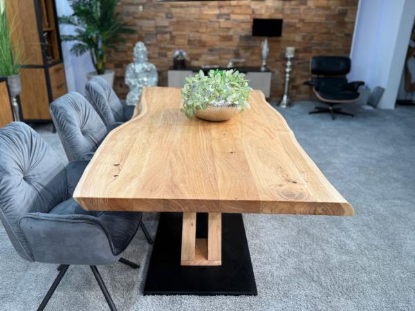 Esstisch mit Baumkante 200 x 100 cm Canyon