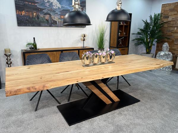Esszimmertisch mit Baumkante 280 x 100 cm Canyon