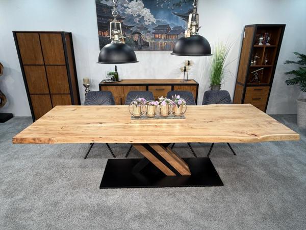 Esszimmertisch mit Baumkante 280 x 100 cm Canyon