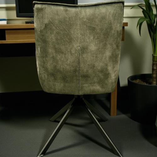 Designstuhl/Esszimmerstuhl "Nizza graugrün"