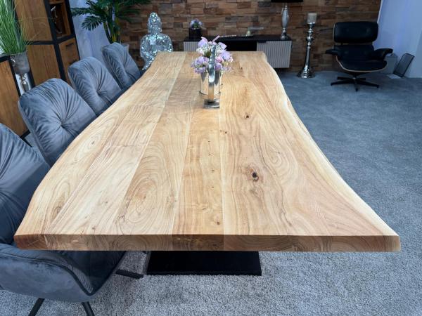Esszimmertisch mit Baumkante 250 x 100 cm Canyon