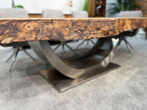 Außergewöhnlicher Esstisch aus Holz Fusion 300 x 140 cm
