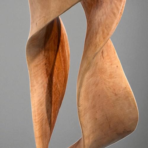 Holzskulptur Aufsteller Baumstamm 3D-Optik